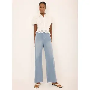 Mint Velvet Mid Indigo Wide Jeans